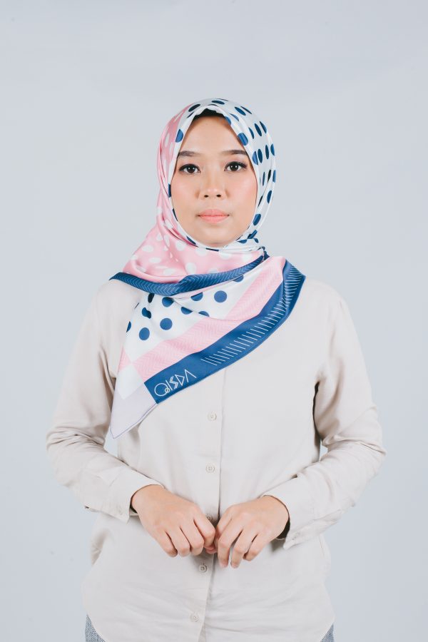 Qissda Printed: POLKA - Nude Pink
